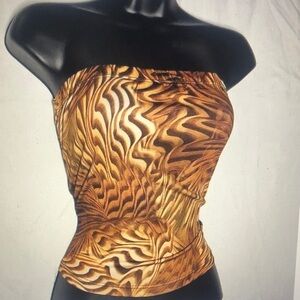 Stylish Brown Strapless Top